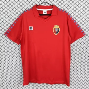 Osasuna 1983/84 Retro Home Jersey Fan Version - Front View Osasuna 1983/84 Retro Home Jersey Fan Version - Front View | KFCOOL