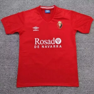Osasuna 1987/88 Retro Home Jersey Fan Version - Front View | KFCOOL