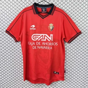 Osasuna 1998/99 Retro Home Jersey Fan Version - Front View | KFCOOL