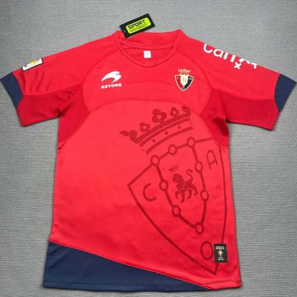 Osasuna 2010/12 Retro Home Jersey Fan Version - Front View | KFCOOL