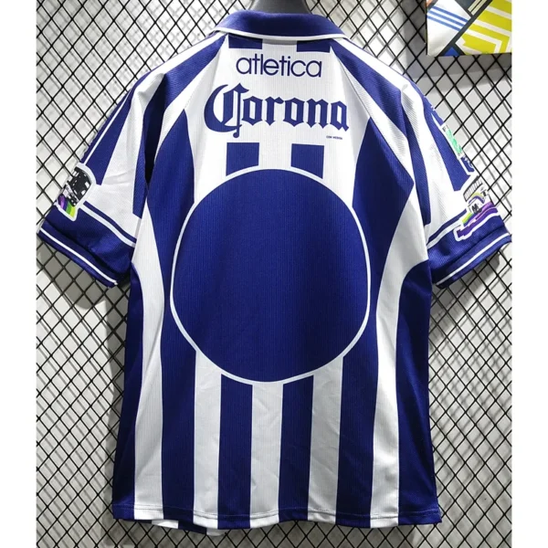 Pachuca 1999/00 Retro Home Jersey Fan Version - Back View | KFCOOL