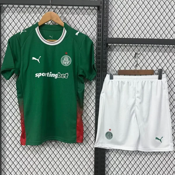 Palmeiras 2026/27 Home Kids Kit Fan Version - Front View | KFCOOL