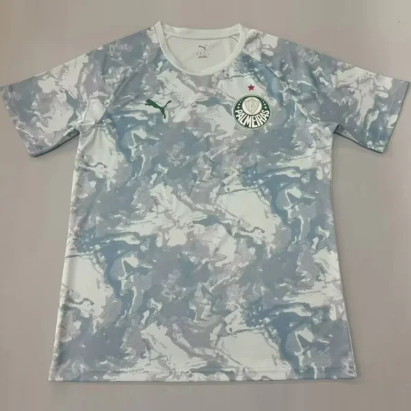 Palmeiras 2026/27 Grey Green Training Shirt - Front View | KFCOOL