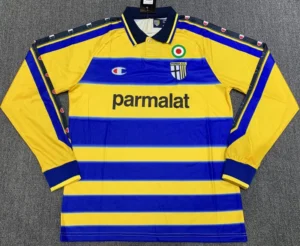 Parma 1999/00 Retro Home Long Sleeve Jersey Fan Version - Front View Parma 1999/00 Retro Home Long Sleeve Jersey Fan Version - Front View | KFCOOL