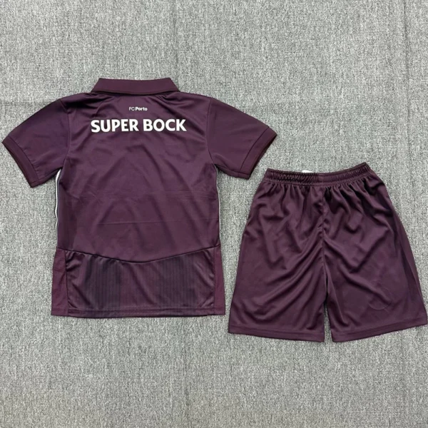 Porto 2026/27 Away Kids Kit Fan Version - Back View | KFCOOL