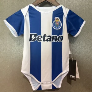 Porto 2026/27 Home Baby Bodysuit - Front View Porto 2026/27 Home Baby Bodysuit - Front View | KFCOOL