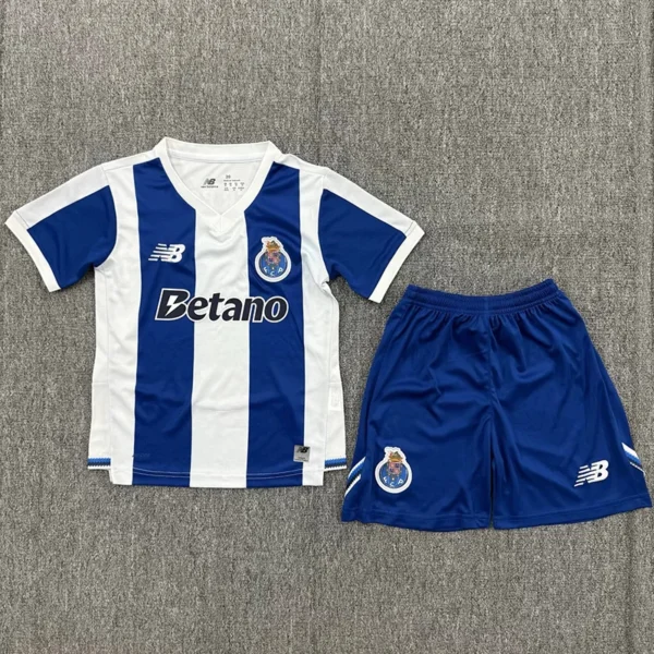 Porto 2026/27 Home Kids Kit Fan Version - Front View | KFCOOL