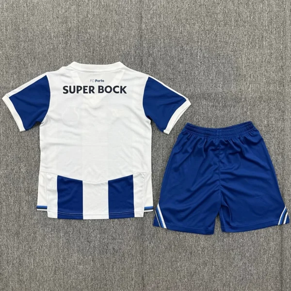 Porto 2026/27 Home Kids Kit Fan Version - Back View | KFCOOL