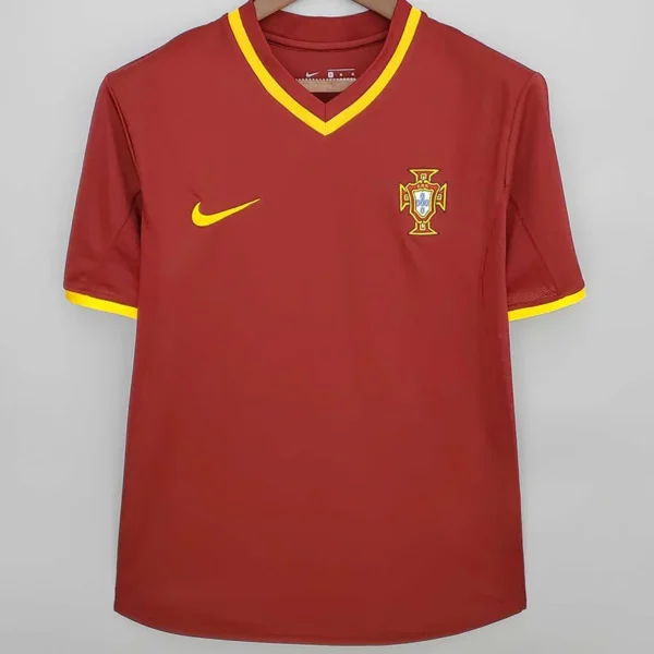 Portugal 2000/01 Retro Home Jersey Fan Version - Front View | KFCOOL