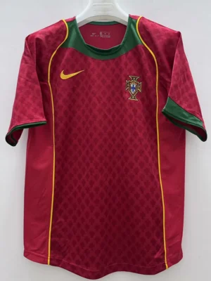 Portugal 2004/05 Retro Home Jersey Fan Version - Front View Portugal 2004/05 Retro Home Jersey Fan Version - Front View | KFCOOL