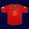 Cristiano Ronaldo #17 Portugal 2004/05 Retro Home Jersey Fan Version - Front View | KFCOOL