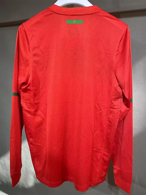 Portugal 2010/11 Retro Home Long Sleeve Jersey Player Version - Back View | KFCOOL
