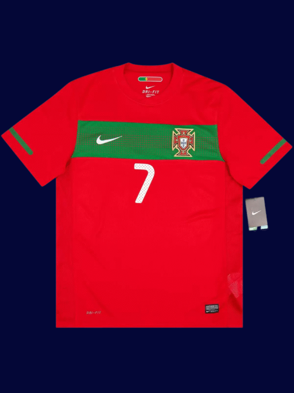 Cristiano Ronaldo #7 Portugal 2010/11 Retro Home Jersey Fan Version - Front View | KFCOOL