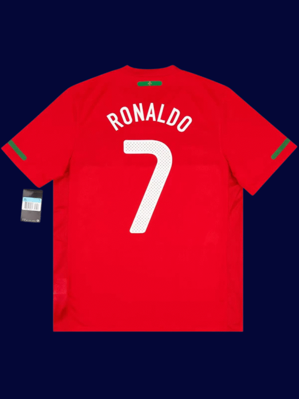 Cristiano Ronaldo #7 Portugal 2010/11 Retro Home Jersey Fan Version - Back View | KFCOOL