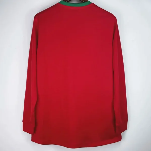 Portugal 2012/13 Retro Away Red Long Sleeve Jersey Fan Version - Back View Portugal 2012/13 Retro Away Red Long Sleeve Jersey Fan Version - Back View | KFCOOL