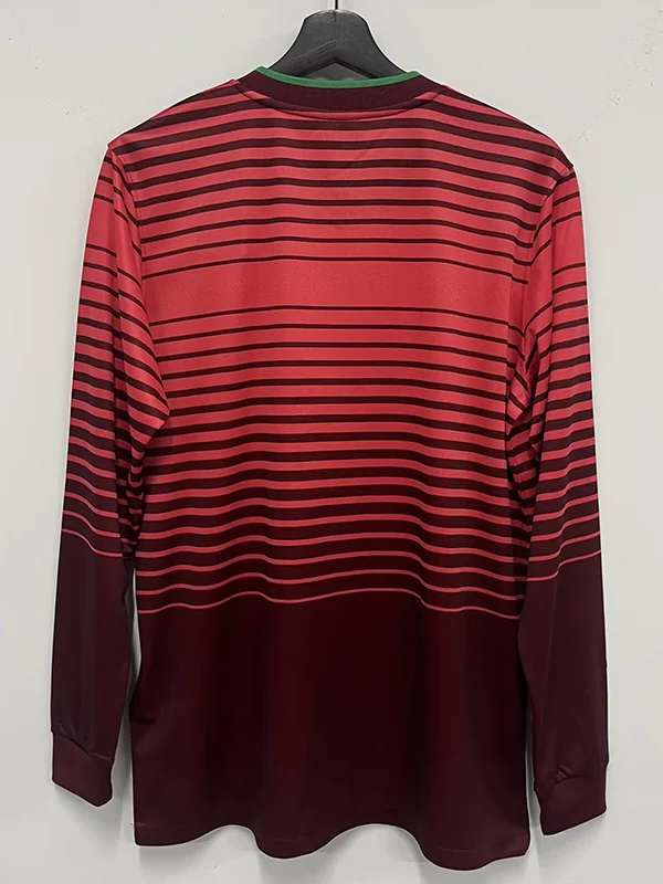 Portugal 2014/15 Retro Home Long Sleeve Jersey Fan Version - Back View | KFCOOL