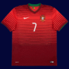 Cristiano Ronaldo #7 Portugal 2014/15 Retro Home Jersey Fan Version - Front View | KFCOOL