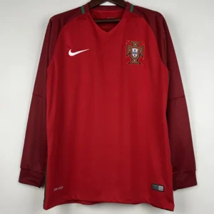 Portugal 2016/17 Home Long Sleeve Jersey Fan Version - Front View Portugal 2016/17 Home Long Sleeve Jersey Fan Version - Front View | KFCOOL