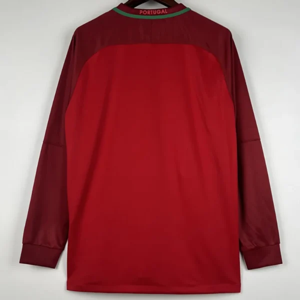 Portugal 2016/17 Home Long Sleeve Jersey Fan Version - Back View Portugal 2016/17 Home Long Sleeve Jersey Fan Version - Back View | KFCOOL