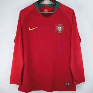 Portugal 2018/19 Home Long Sleeve Jersey Fan Version - Front View Portugal 2018/19 Home Long Sleeve Jersey Fan Version - Front View | KFCOOL