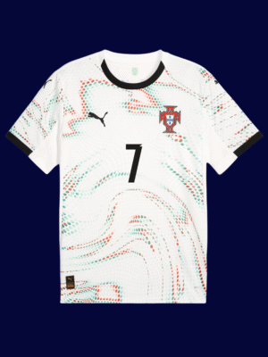 Cristiano Ronaldo #7 Portugal 2025/26 Away Jersey Fan Version - Front View | KFCOOL