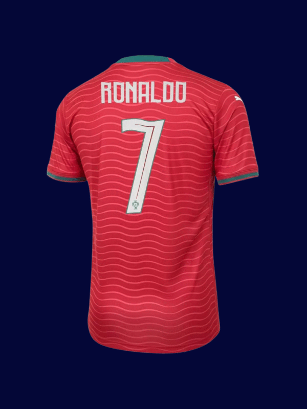 Cristiano Ronaldo #7 Portugal 2025/26 Home Jersey Fan Version - Back View Cristiano Ronaldo #7 Portugal 2025/26 Home Jersey Fan Version - Back View | KFCOOL