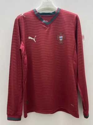 Portugal 2026/27 Home Long Sleeve Jersey Fan Version - Front View | KFCOOL