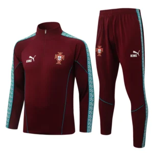 Portugal 2026/27 Half Pull Tracksuit - Front View Portugal 2026/27 Half Pull Tracksuit - Front View | KFCOOL