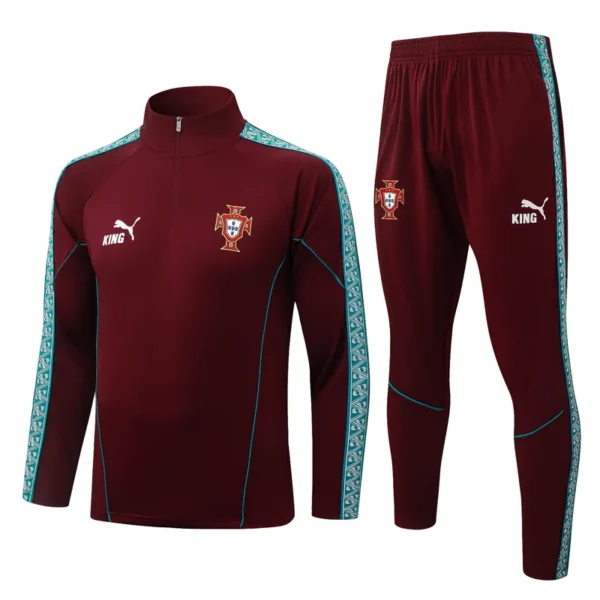 Portugal 2026/27 Half Pull Tracksuit - Front View - KFCool – Football Jerseys & Soccer Kits Store Portugal 2026/27 Half Pull Tracksuit - Front View | KFCOOL