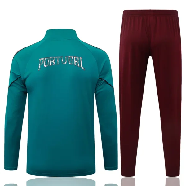 Portugal 2026/27 Green Half Pull Tracksuit - Back View - KFCool – Football Jerseys & Soccer Kits Store Portugal 2026/27 Green Half Pull Tracksuit - Back View | KFCOOL