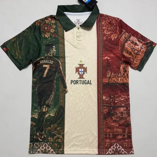 Portugal 2026/27 Green Special Edition Polo Shirt - Front View | KFCOOL