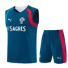 Portugal 2026/27 Blue Sleeveless Shorts - Front View Portugal 2026/27 Blue Sleeveless Shorts - Front View | KFCOOL