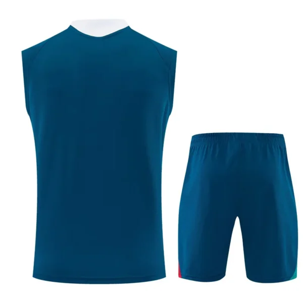 Portugal 2026/27 Blue Sleeveless Shorts - Back View Portugal 2026/27 Blue Sleeveless Shorts - Back View | KFCOOL