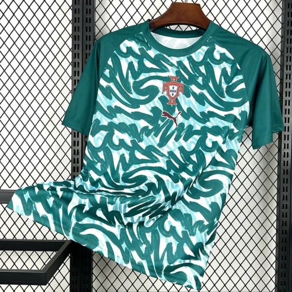 Portugal 2026/27 Green Training Shirt Fan Version - Front View Portugal 2026/27 Green Training Shirt Fan Version - Front View | KFCOOL