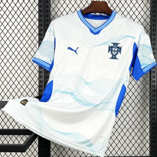 Portugal 2026/27 Blue White Special Edition Training Shirt Fan Version - Front View Portugal 2026/27 Blue White Special Edition Training Shirt Fan Version - Front View | KFCOOL