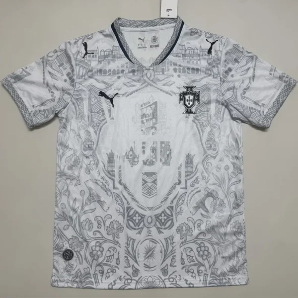 Portugal 2026/27 Grey Special Edition Training Shirt - Front View Portugal 2026/27 Grey Special Edition Training Shirt - Front View | KFCOOL