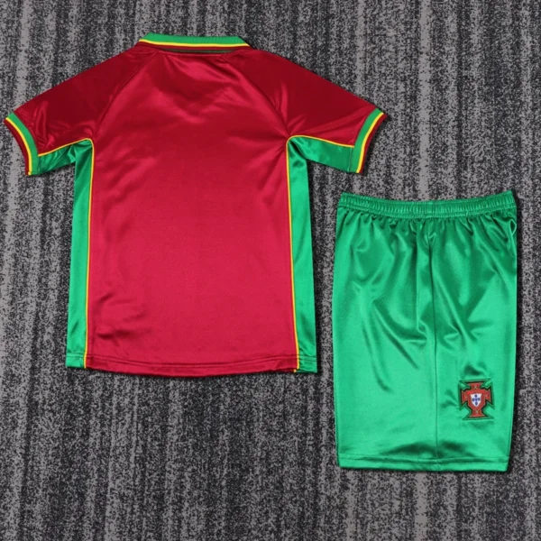 Portugal 1998/99 Retro Home Kids Kit Fan Version - Back View | KFCOOL