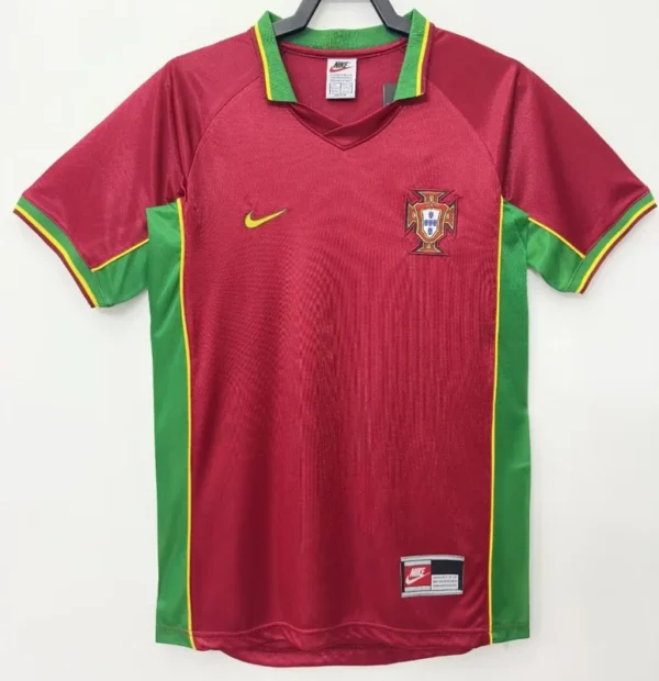 Portugal 1998/99 Retro Home Jersey Fan Version - Front View Portugal 1998/99 Retro Home Jersey Fan Version - Front View | KFCOOL
