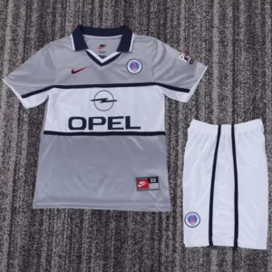 PSG 2000/01 Retro Away Kids Kit Fan Version - Front View PSG 2000/01 Retro Away Kids Kit Fan Version - Front View | KFCOOL