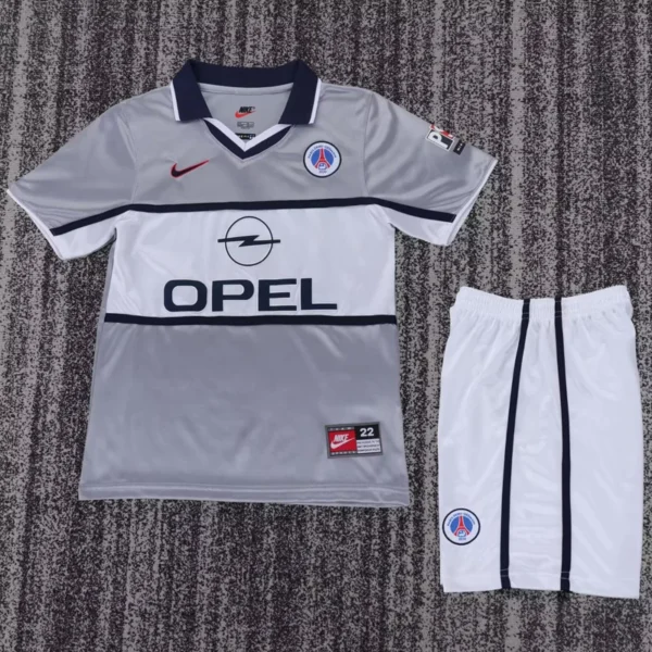 PSG 2000/01 Retro Away Kids Kit Fan Version - Front View PSG 2000/01 Retro Away Kids Kit Fan Version - Front View | KFCOOL