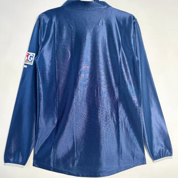 PSG 2001/02 Retro Home Long Sleeve Jersey Fan Version - Back View | KFCOOL