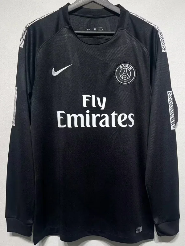 PSG 2017/18 Third Long Sleeve Jersey Fan Version - Front View | KFCOOL