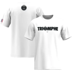 PSG 2025 White T-Shirt - Front View PSG 2025 White T-Shirt - Front View | KFCOOL