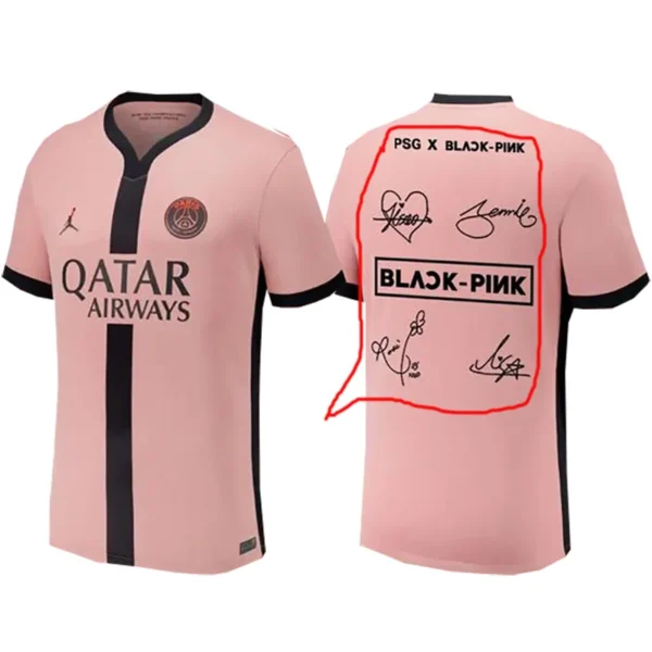 PSG 2024/25 Third Black Pink Jersey Fan Version - Front View PSG 2024/25 Third Black Pink Jersey Fan Version - Front View | KFCOOL