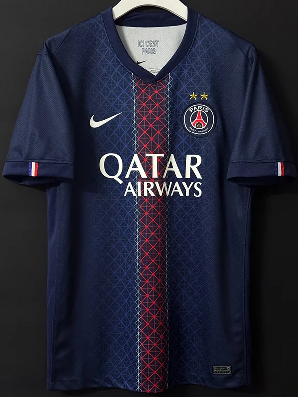 PSG 2025/26 Home Navy Jersey Fan Version - Front View | KFCOOL