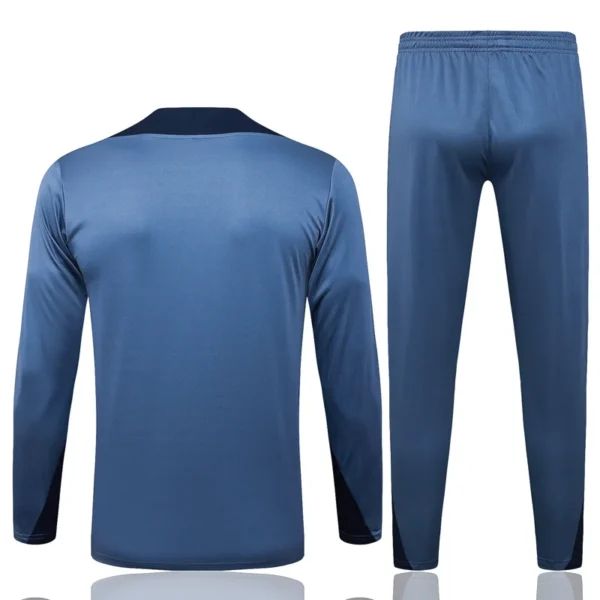 PSG 2025/26 Grey Half Pull Tracksuit - Back View - KFCool – Football Jerseys & Soccer Kits Store PSG 2025/26 Grey Half Pull Tracksuit - Back View | KFCOOL
