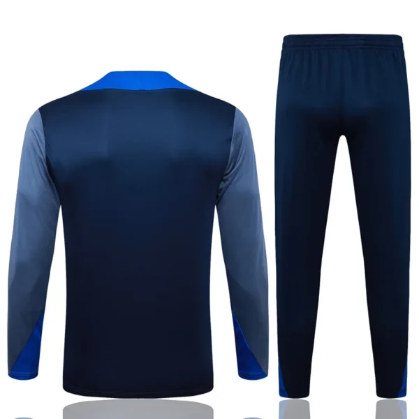 PSG 2025/26 Navy Half Pull Tracksuit - Back View - KFCool – Football Jerseys & Soccer Kits Store PSG 2025/26 Navy Half Pull Tracksuit - Back View | KFCOOL
