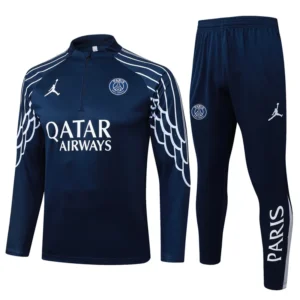 PSG 2025/26 Royal Blue Half Pull Tracksuit - Front View PSG 2025/26 Royal Blue Half Pull Tracksuit - Front View | KFCOOL