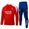 PSG 2025/26 Red Half Pull Tracksuit - Front View - KFCool – Football Jerseys & Soccer Kits Store PSG 2025/26 Red Half Pull Tracksuit - Front View | KFCOOL