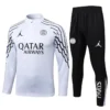 PSG 2025/26 White Half Pull Tracksuit - Front View - KFCool – Football Jerseys & Soccer Kits Store PSG 2025/26 White Half Pull Tracksuit - Front View | KFCOOL